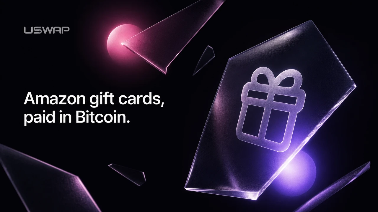 Amazon gift cards, paid in Bitcoin